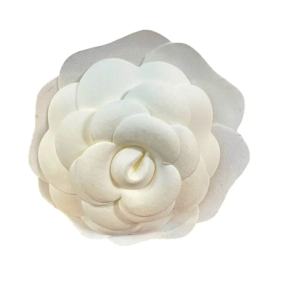 Chanel 55” Logo Ribbon & White Camellia Flower Gift Packaging Set